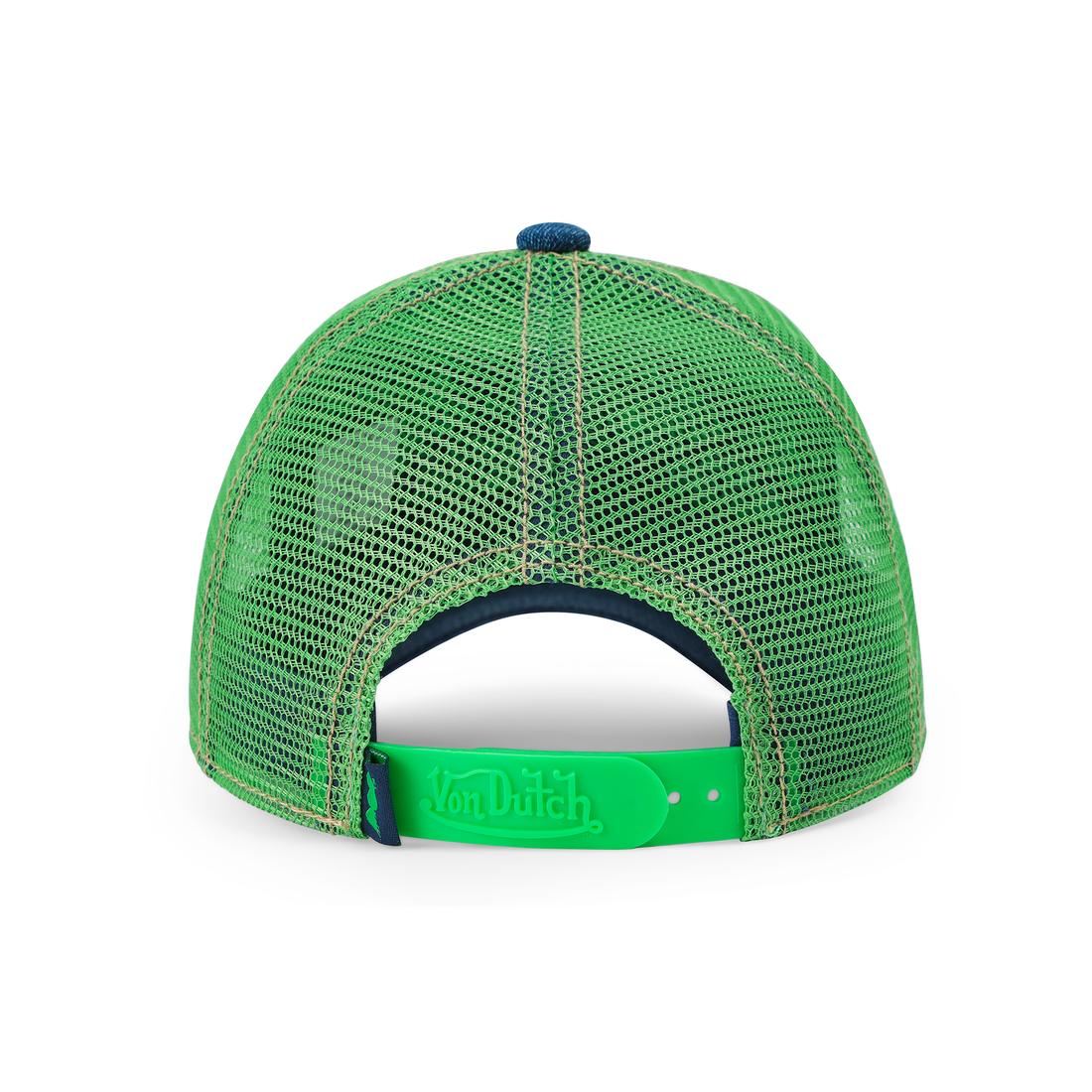 Kids Denim Trucker Hat - Green Apple — image 7