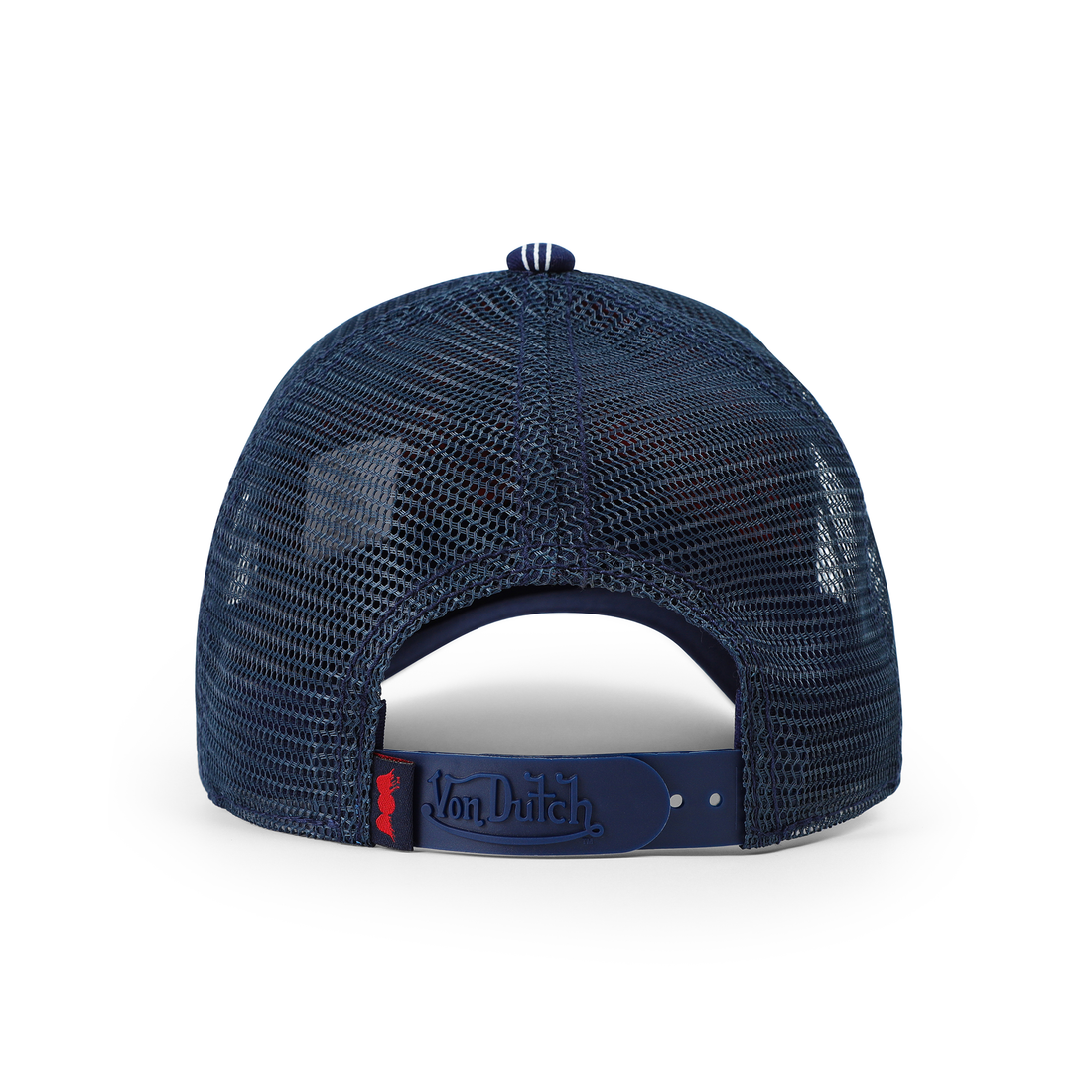 Kids Classic Trucker Hat - Navy White Stripe — image 7