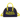 Von Dutch Navy Blue and Yellow Large Bowling Bag