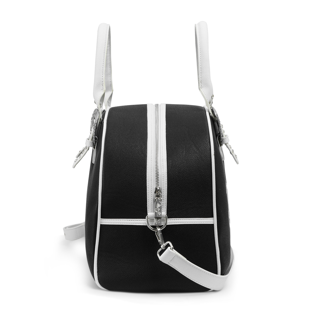 Classic Black & White Duffle Bowling Bag