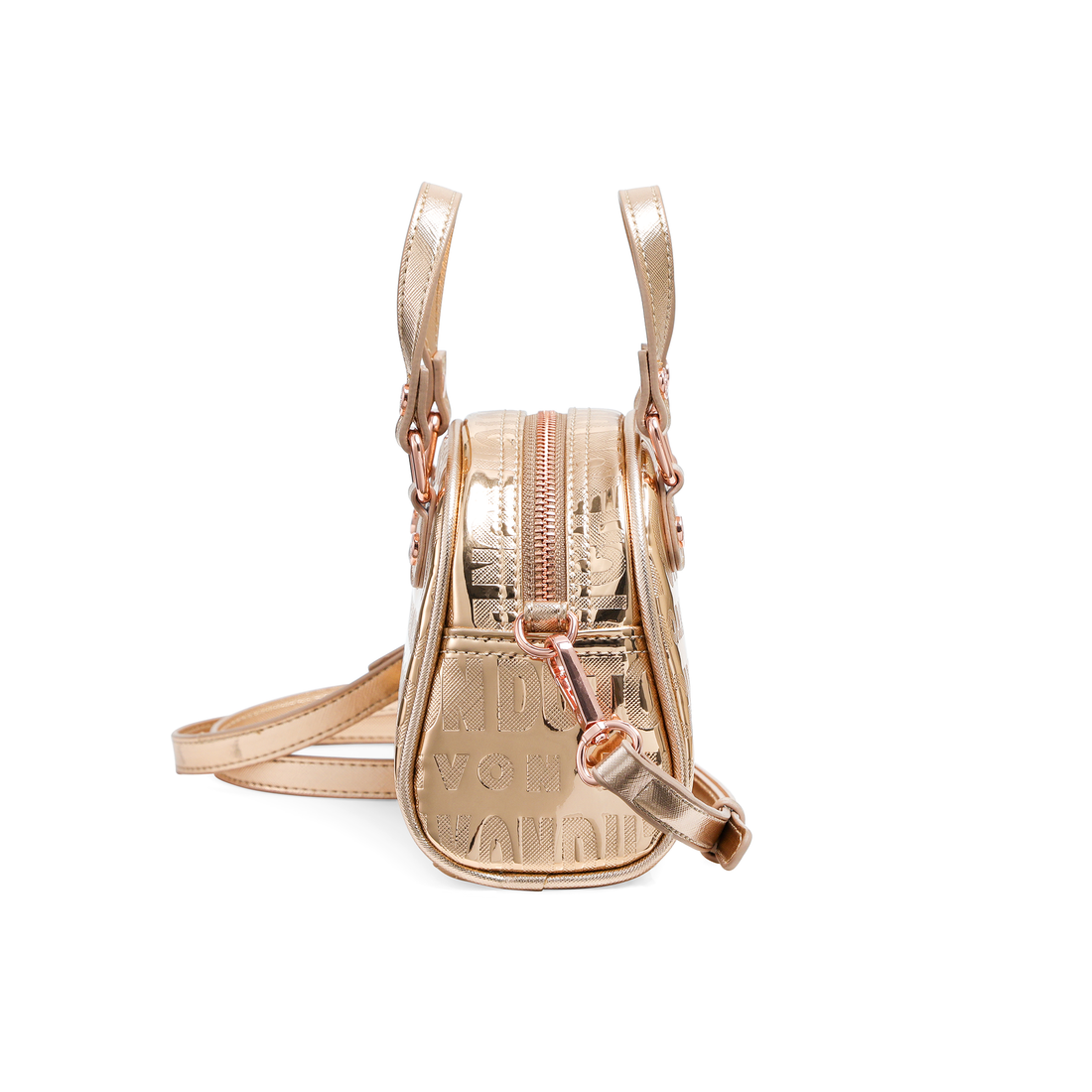 Mini Bowling Bag - Rose Gold Reflective