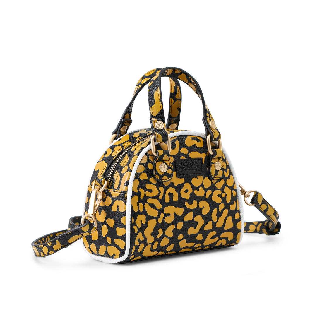 Mini Bowling Bag - Orange Cheetah