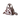Von Dutch Mini Cow Print Bowling Bag - Brown and White