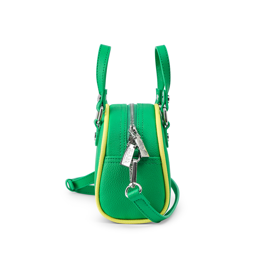Mini Bowling Bag - Lime Green & Yellow