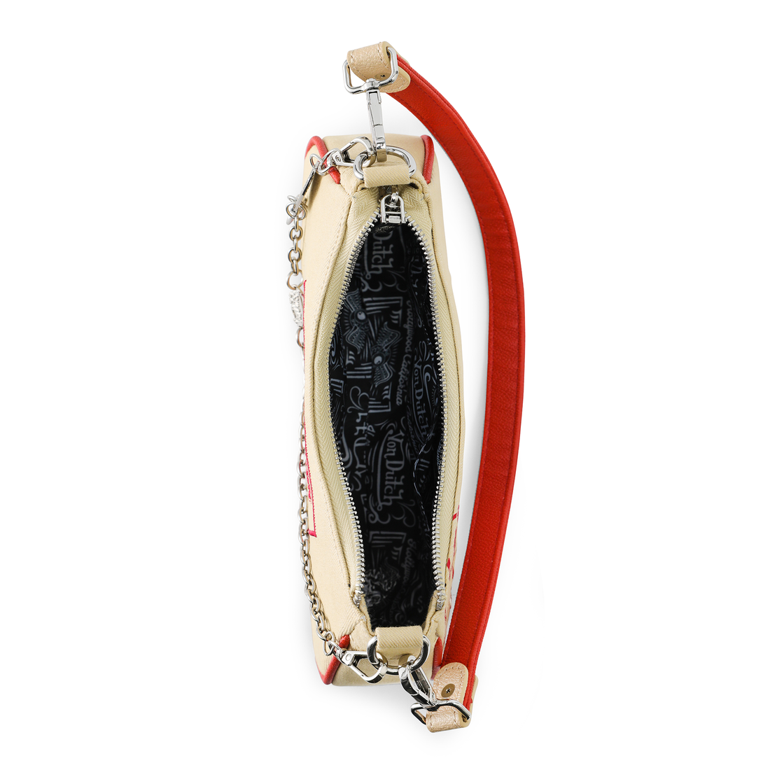 Von Dutch x True Religion Shoulder Bag - Cream Denim