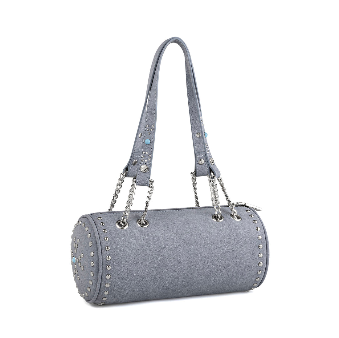 Barrel Bag - Blue Studded Long Barrel — image 4
