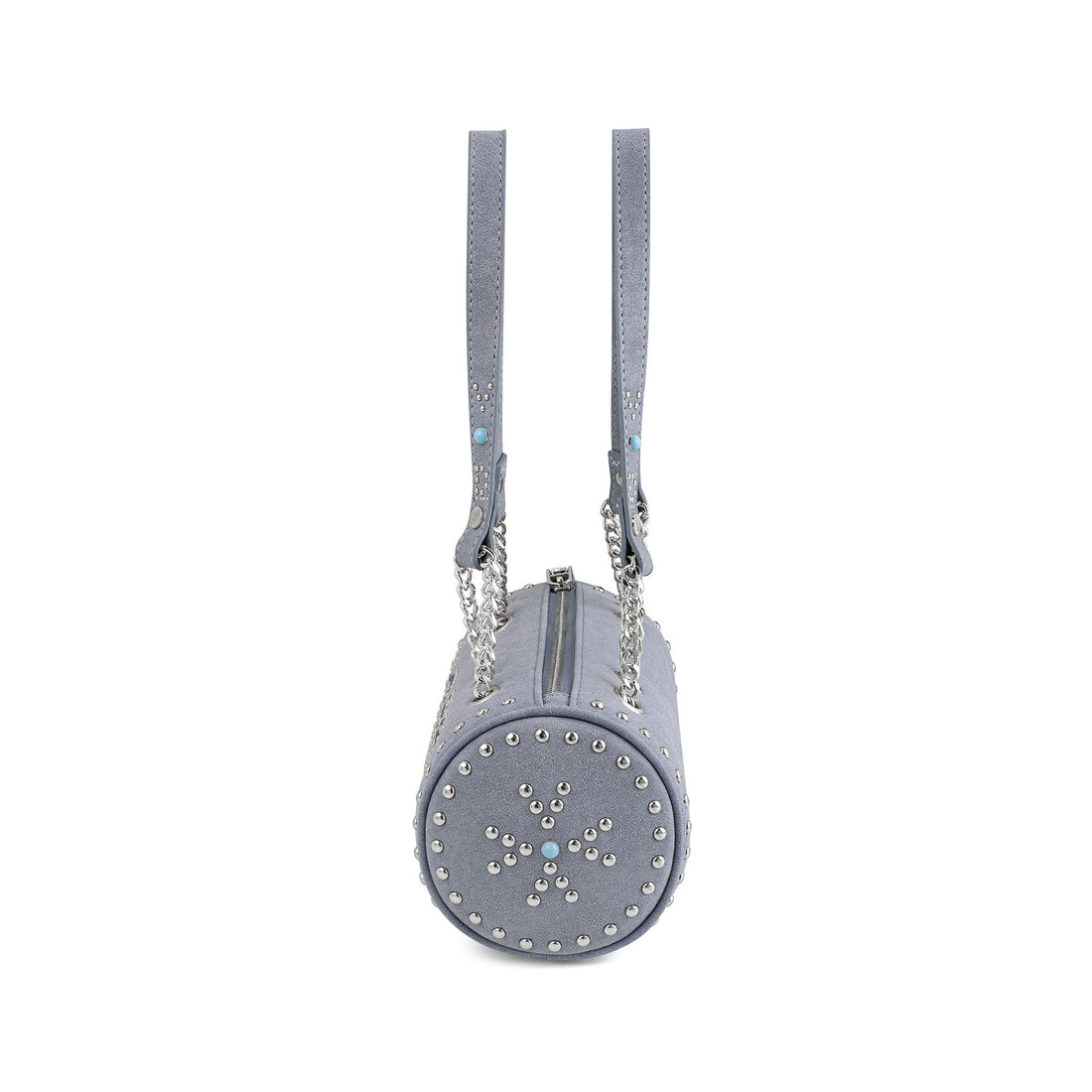 Barrel Bag - Blue Studded Long Barrel — image 6