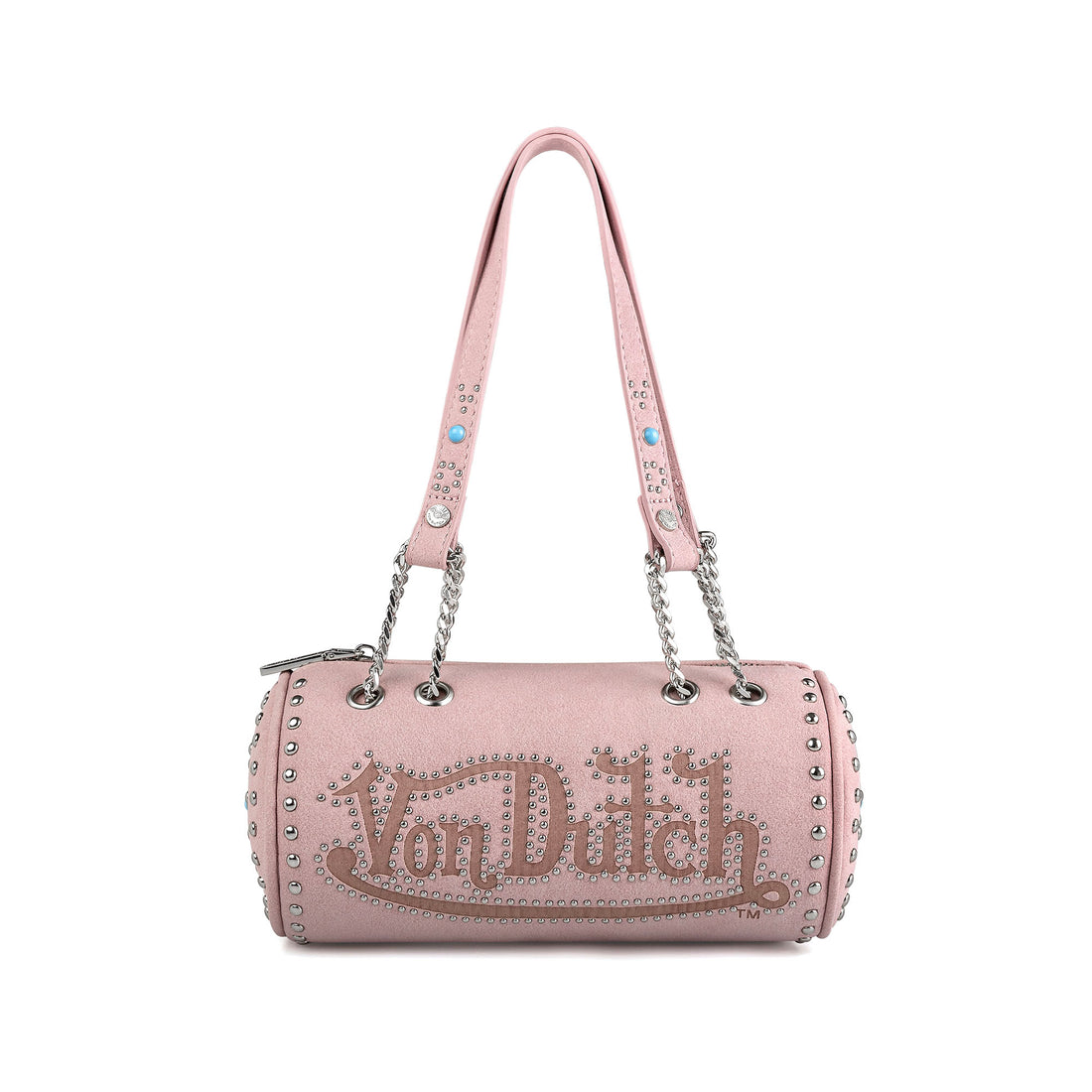 Barrel Bag - Long Barrel Pink Studded — image 1