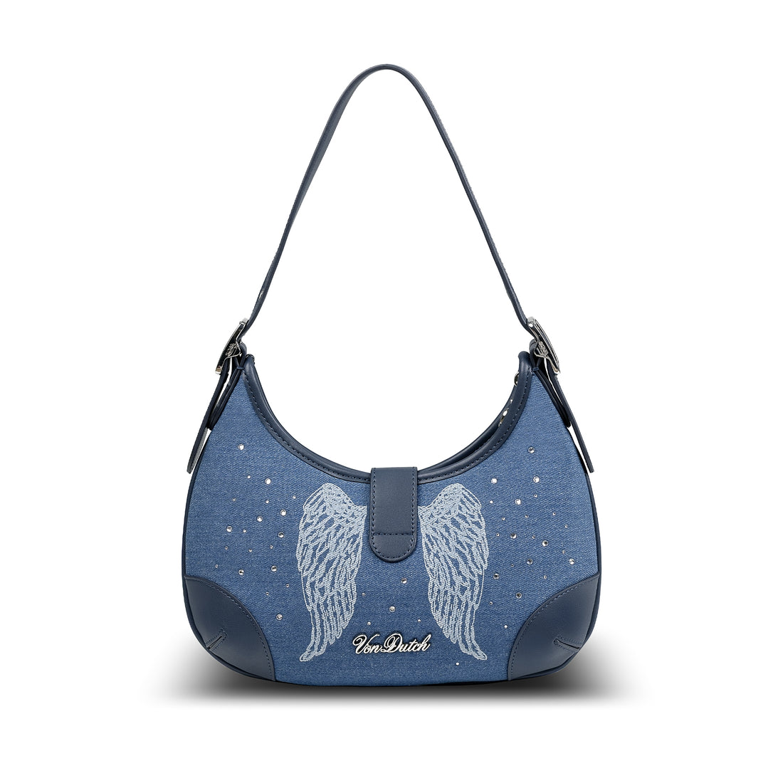 BELLA SHOULDER BAG -DENIM RHINESTONE — image 4