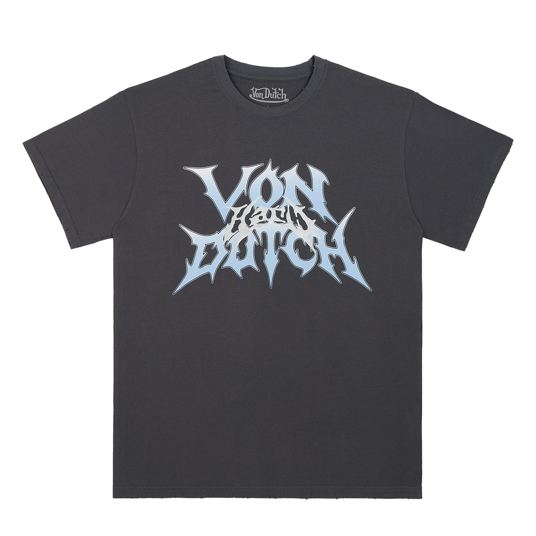 GRAY DISTRESSED TEE - VD x HARDFEST — image 1