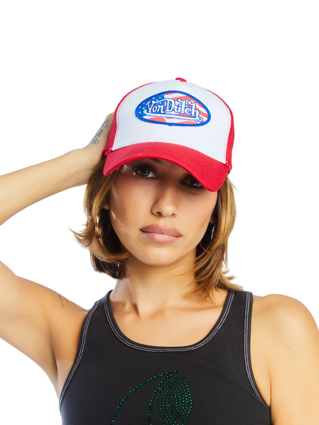 Stars & Stripes Trucker Hat - Red