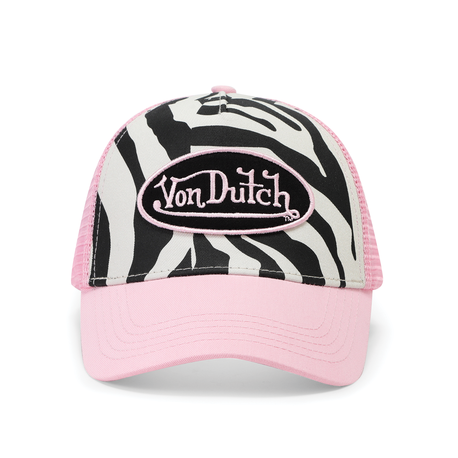 Zebra Trucker Hat - Pink | Von Dutch