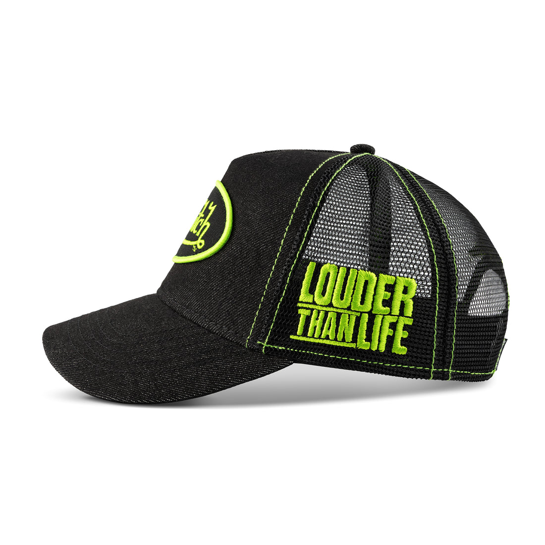 DARK DENIM VON DUTCH X LOUDER THAN LIFE TRUCKER — image 2