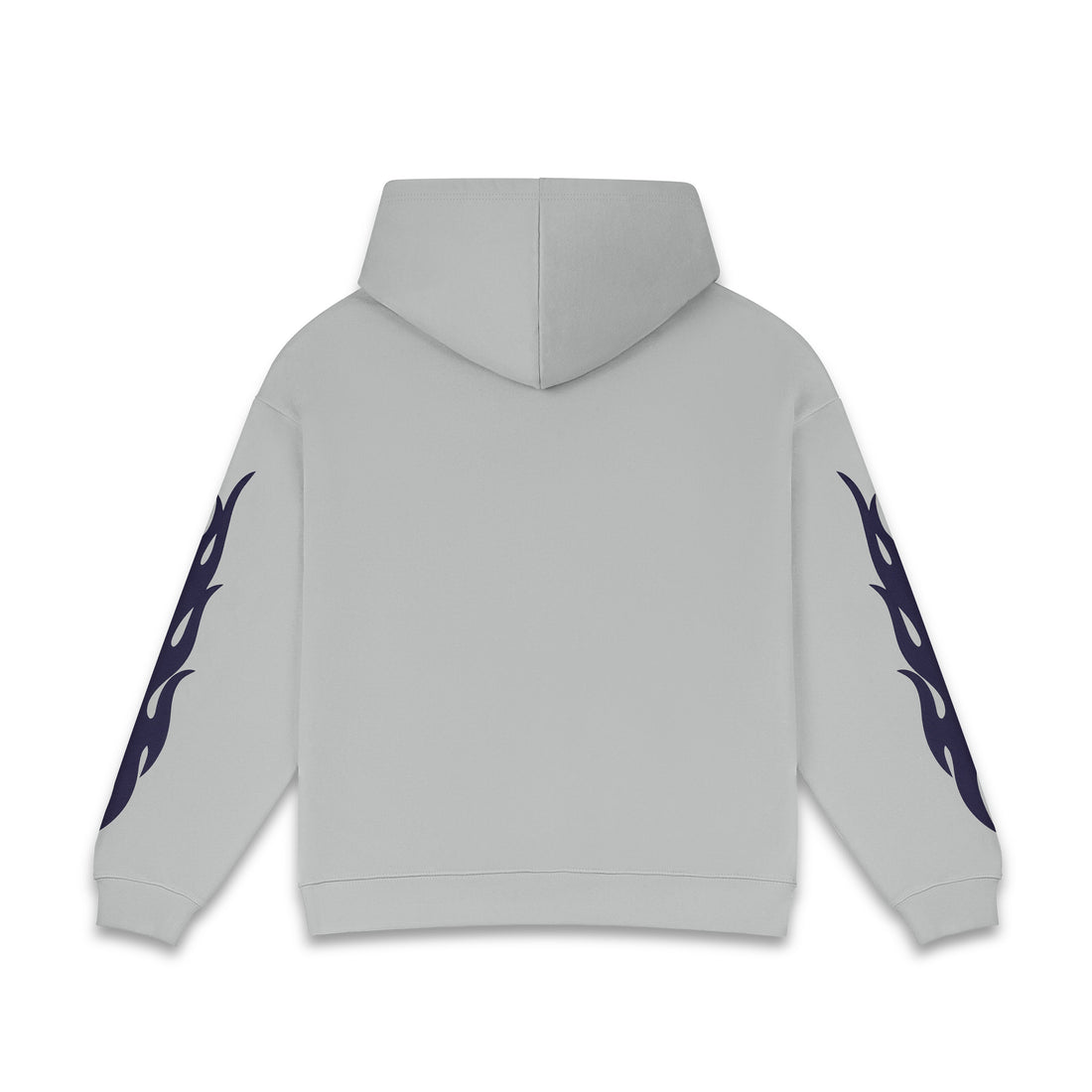 GREY CHOPPER FLAMES - ZIP UP HOODIE — image 2