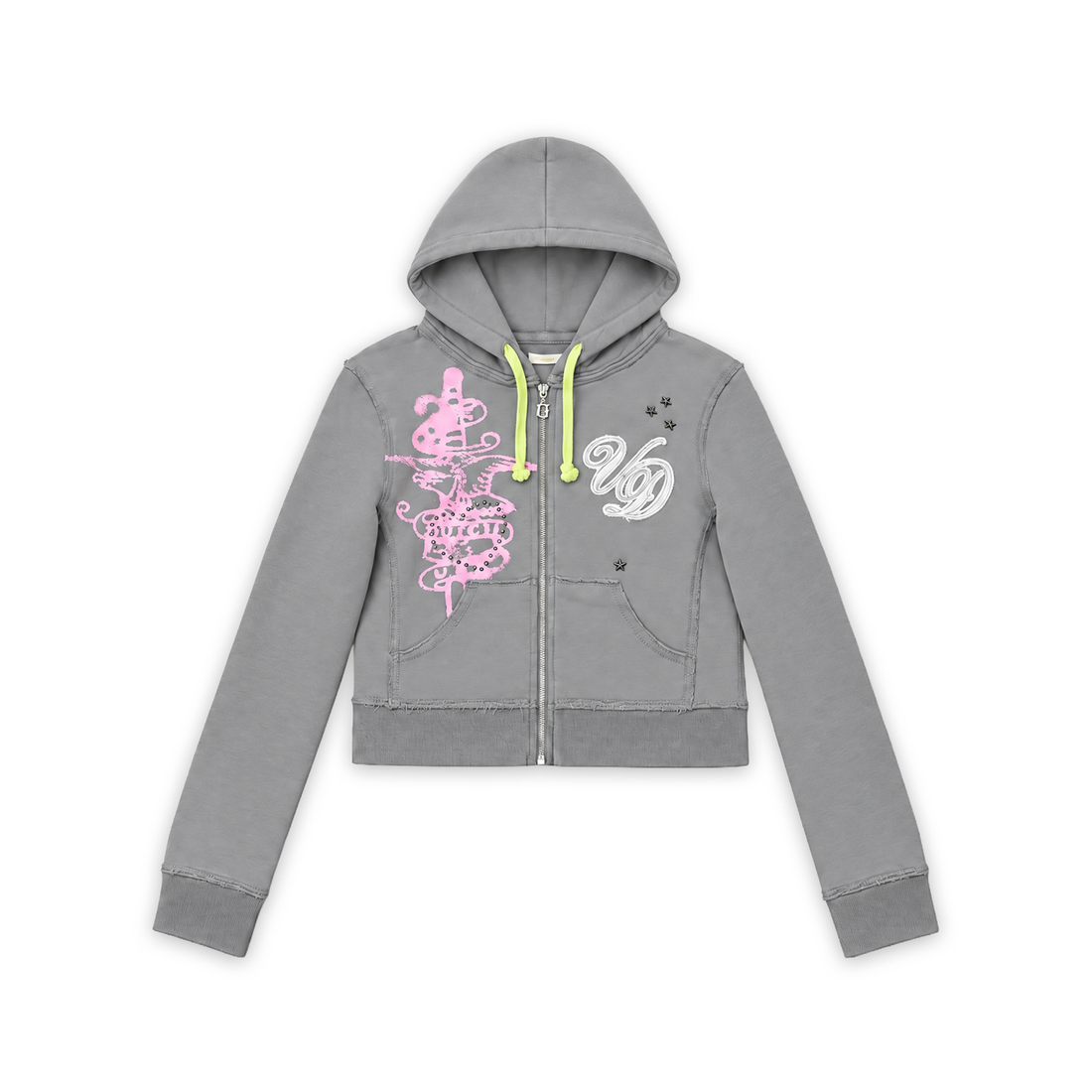 GREY SPOOKY LOLA HOODIE — image 1