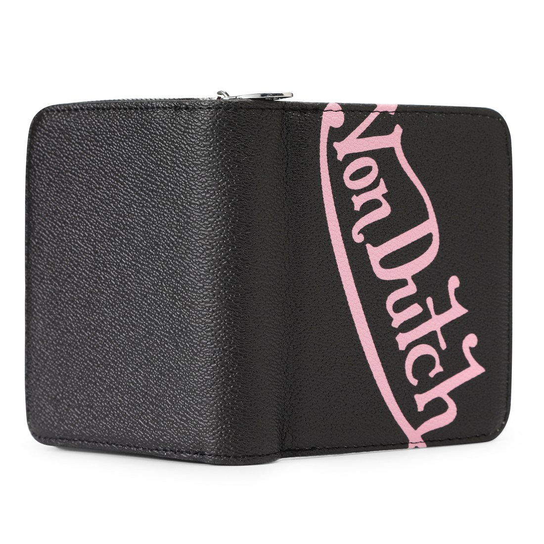 Classic Signature Zip-up Wallet - Black