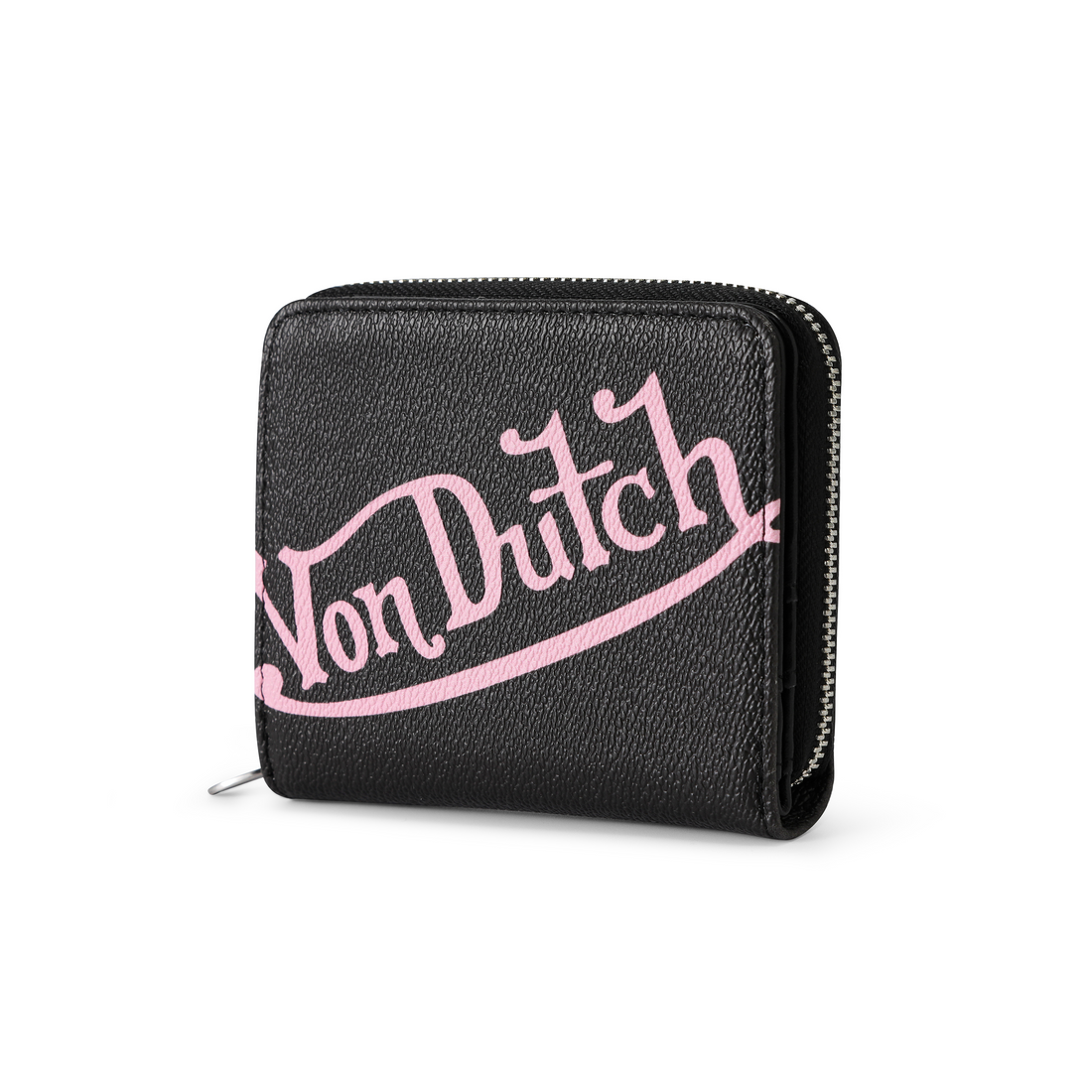 Classic Signature Zip-up Wallet - Black