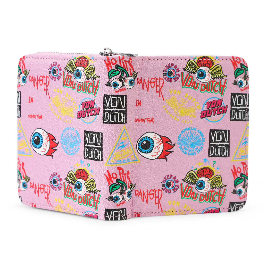 Jax Print Zip-up Wallet - Light Pink