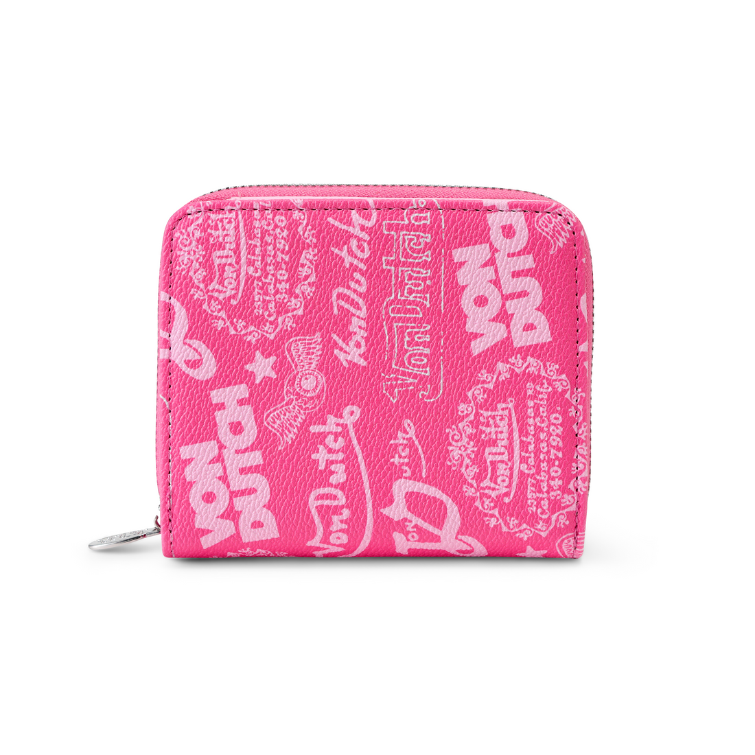 Logo Stamps Zip-Up Wallet - Pink