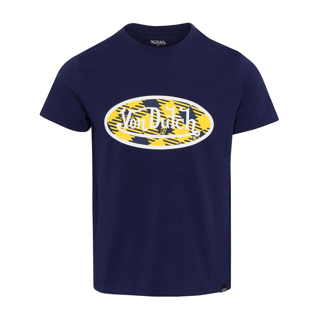 Von Dutch - T-shirt mini corta celeste con grafica sul davanti Von Dutch - T-shirt mini corta celeste con grafica sul davanti