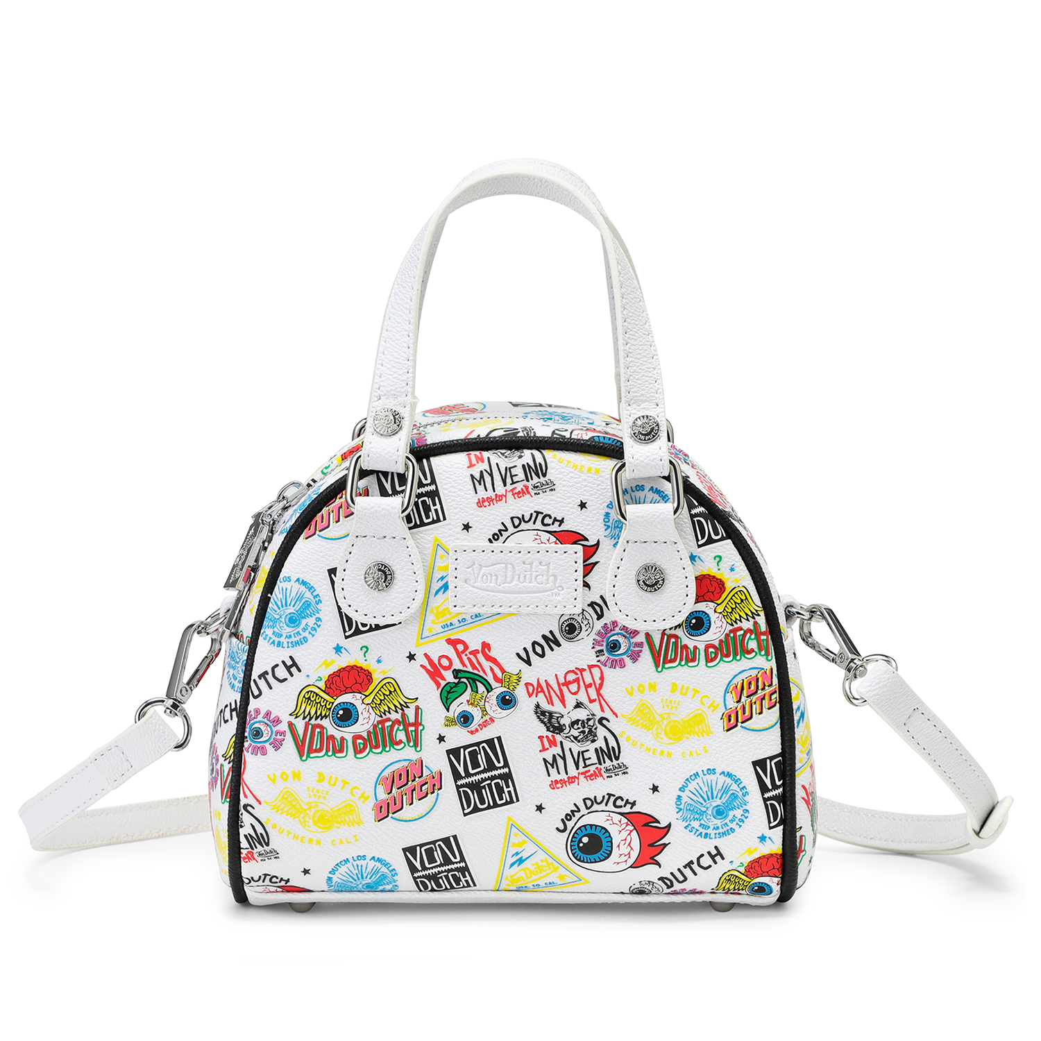 White Jax Bowling Bag | Von Dutch