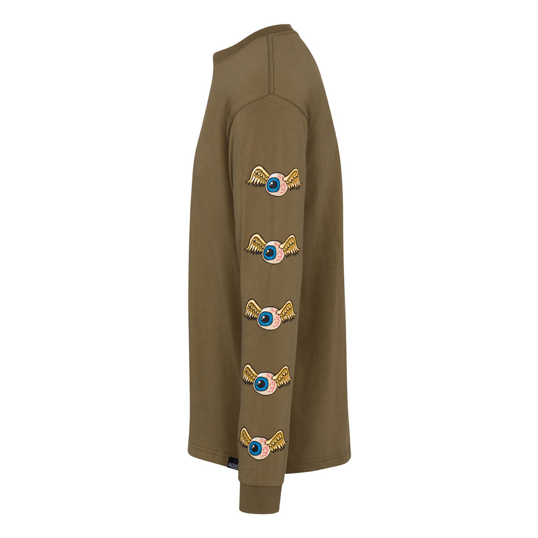 Flying Eyeball Khaki LS Tee