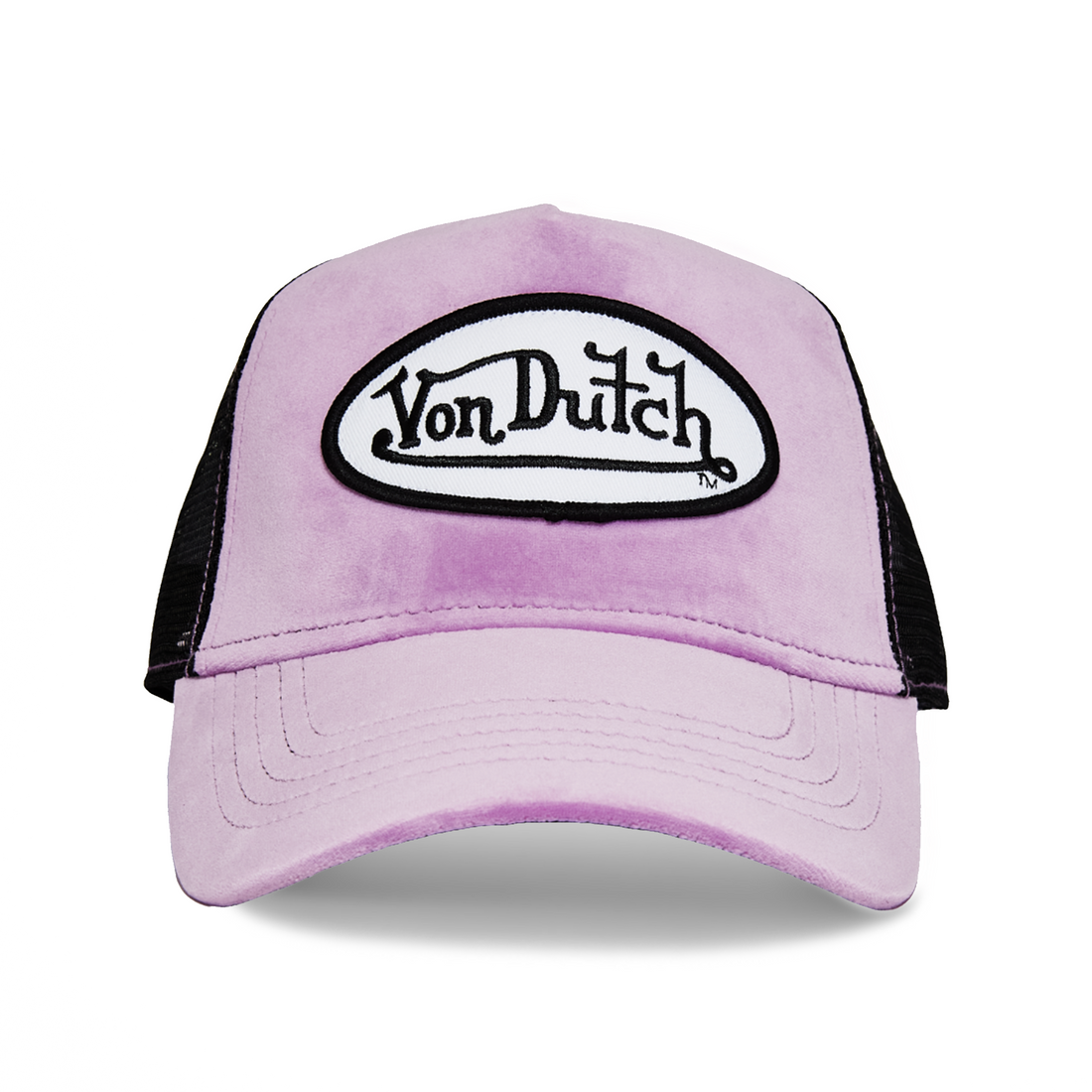 Plum Dust Velvet Trucker Hat — image 1