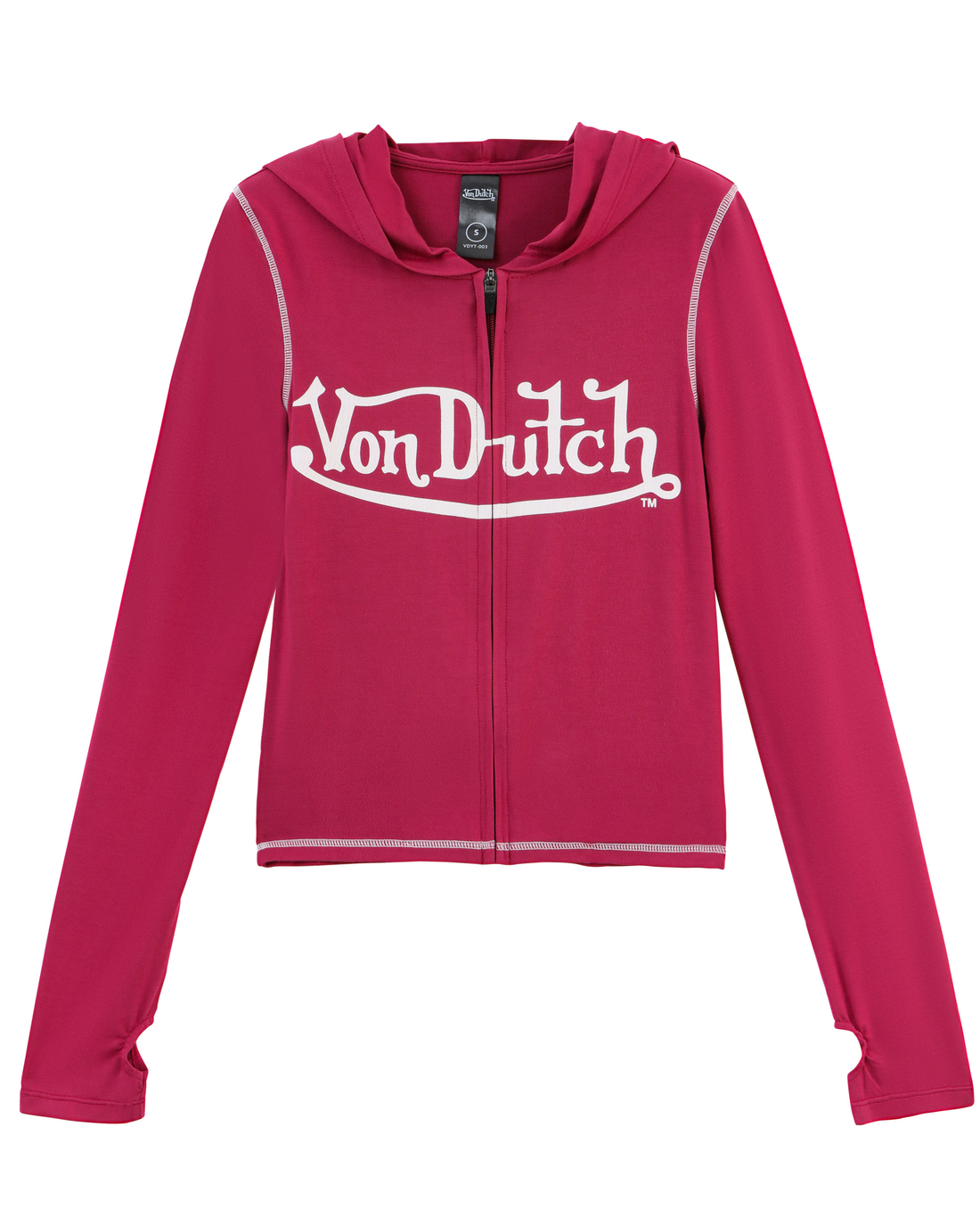 VON DUTCH ROXY TOP - MERLOT