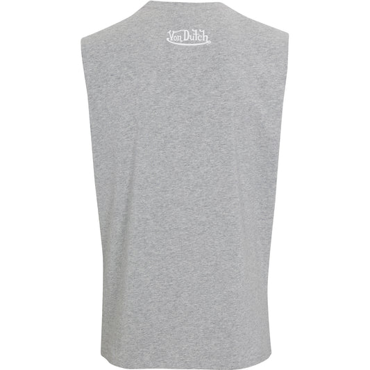 Von Dutch Originals Flying Eyeball Gray Sleeveless Tee