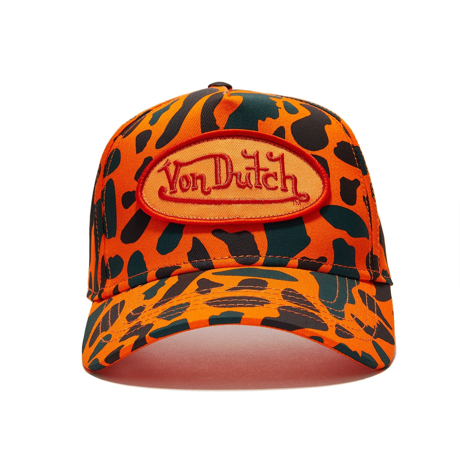 Orange Camo 242 Trucker Hat