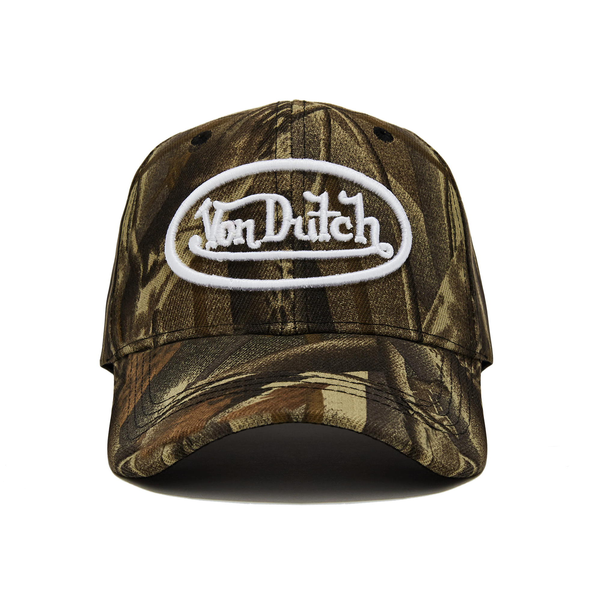Von Dutch White Tree Camo Strapback Trucker Hat