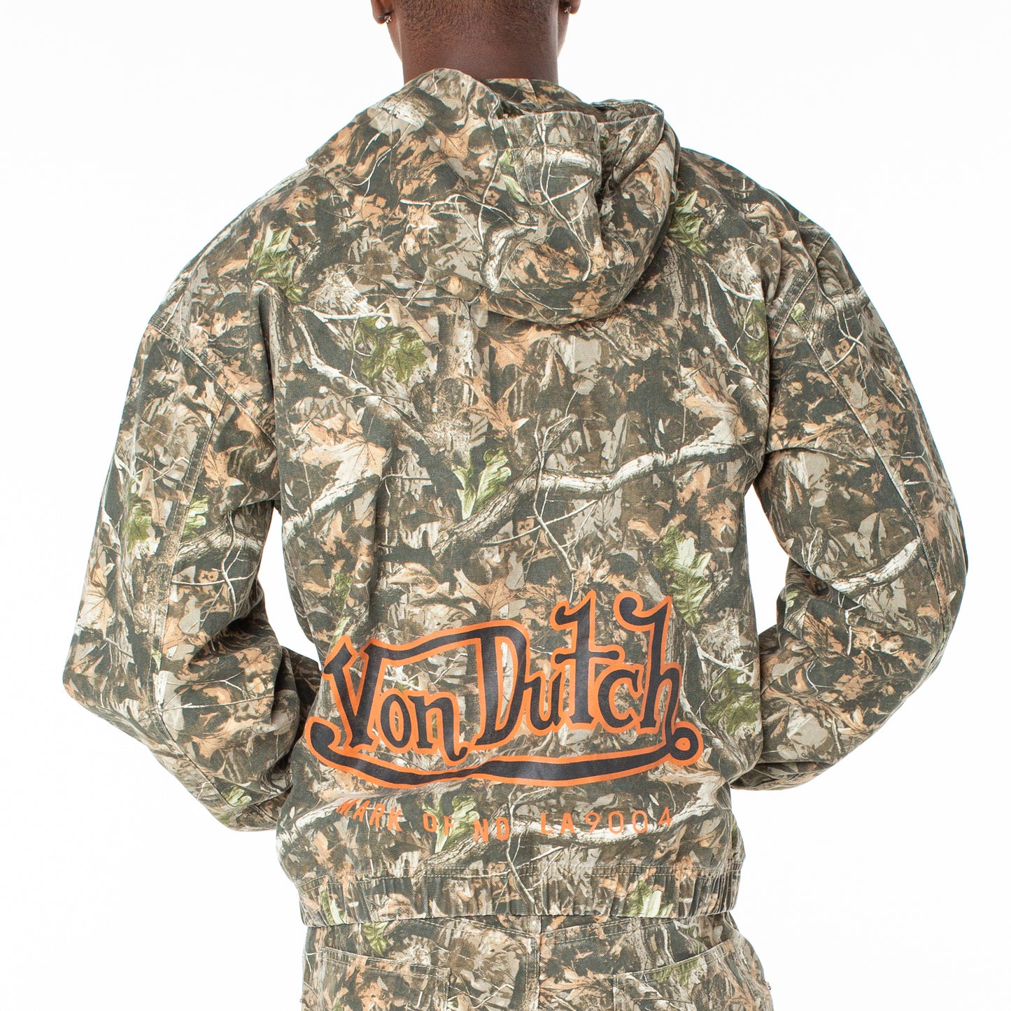 Von Dutch Men's Camo Zip Invaders Hoodie