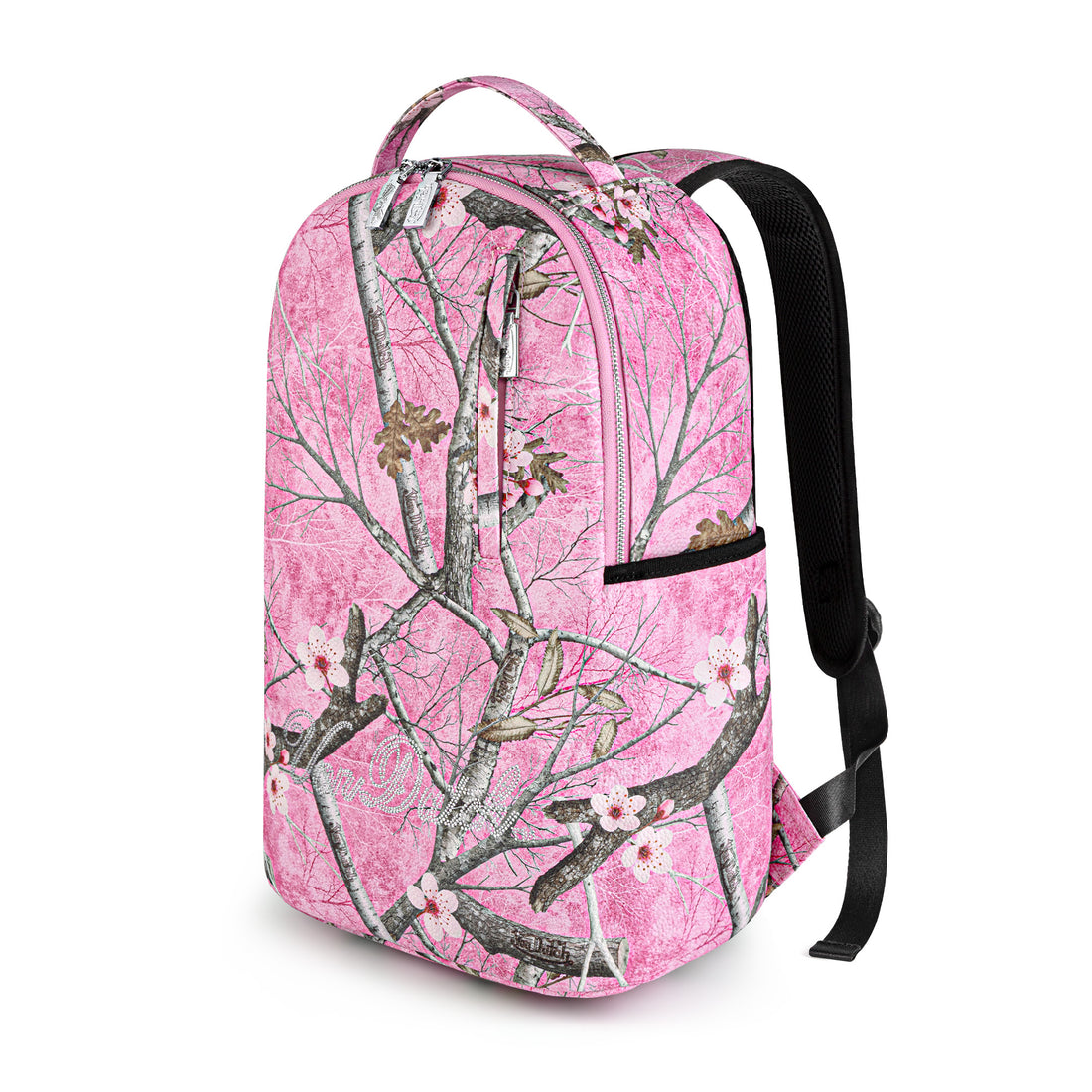 Medium Sized Pink Camo Autumn Season Backpack — image 2