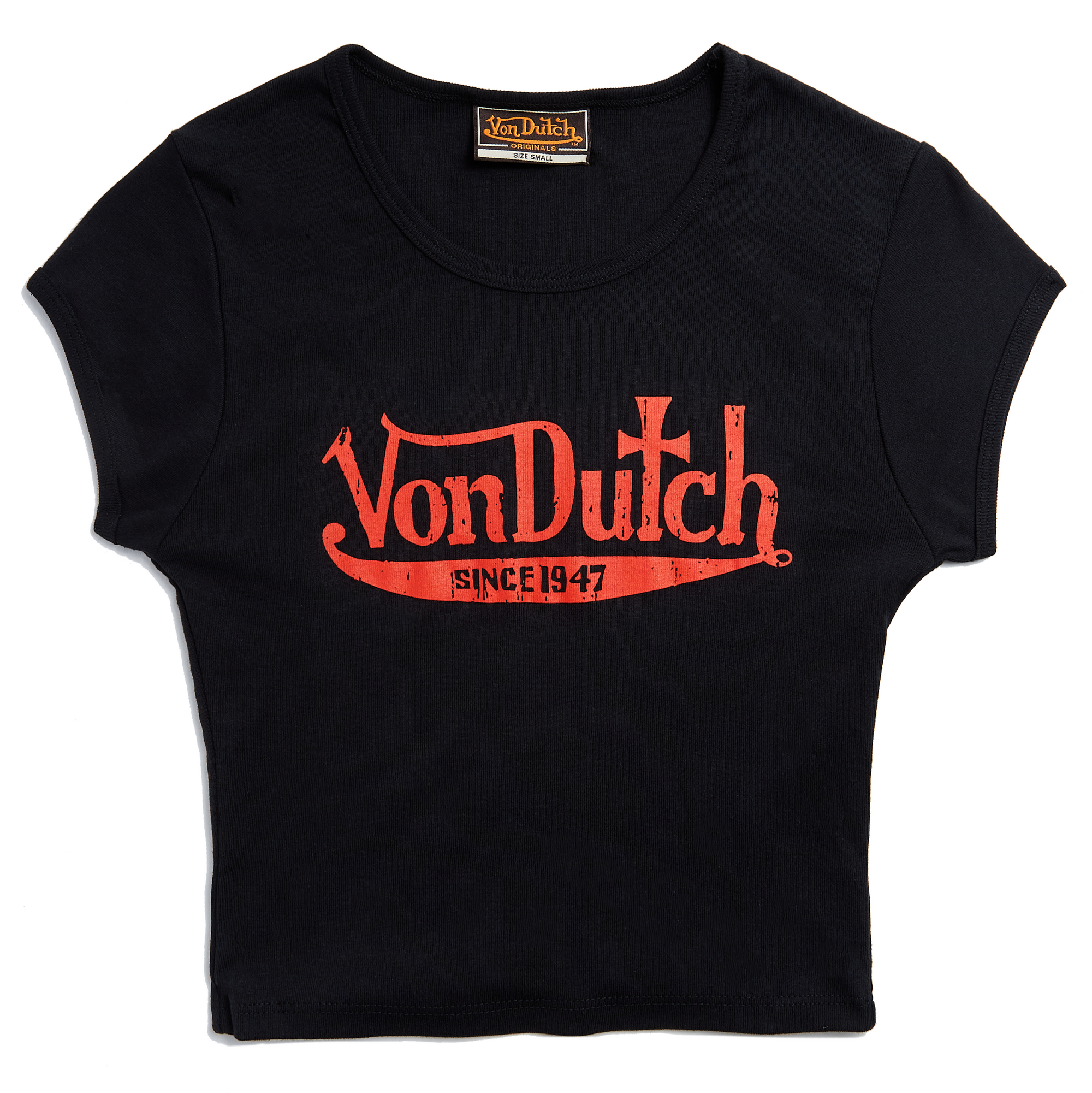 Von Dutch 47 Black & Red Baby Tee
