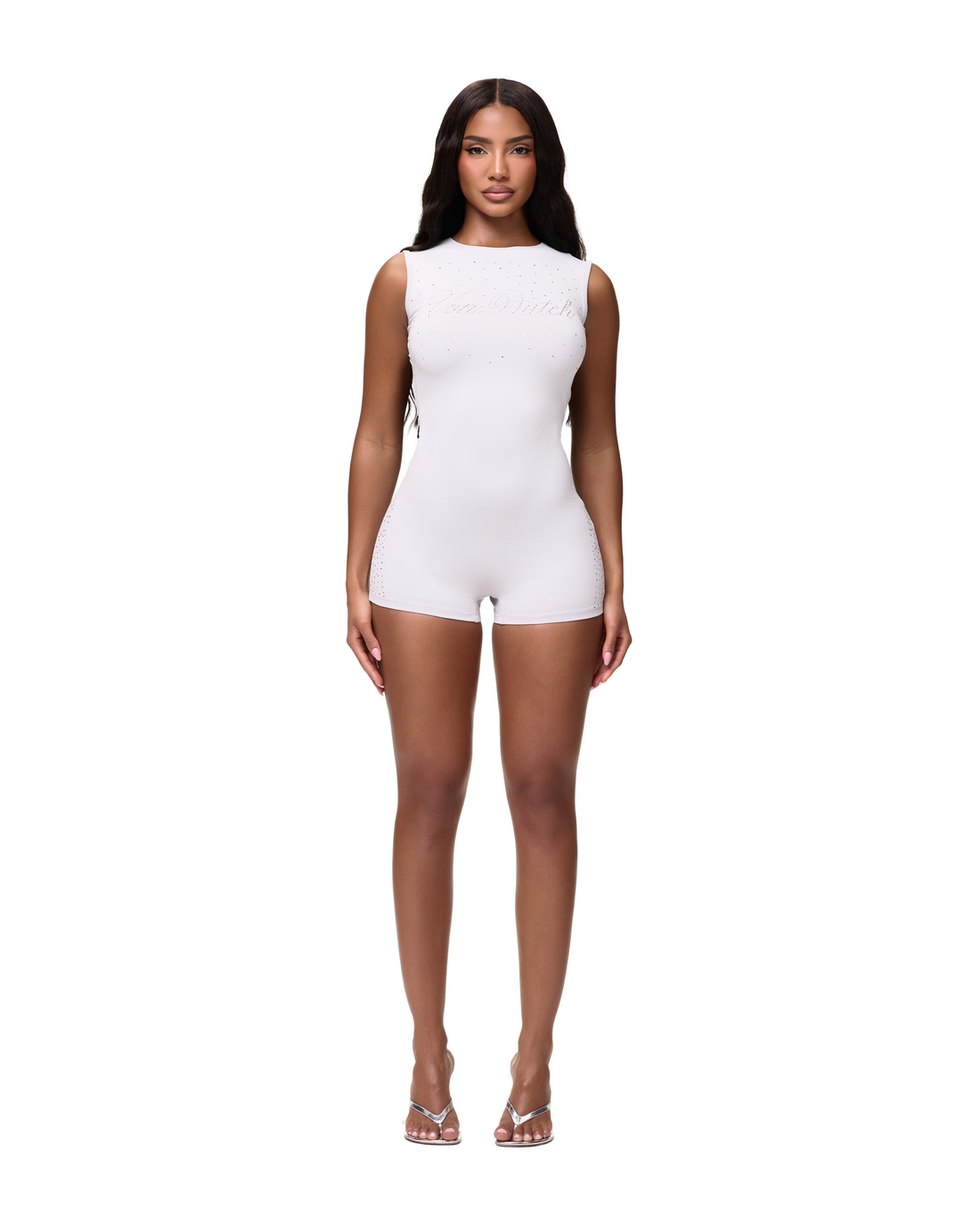 Women's Sleeveless One Piece - Grey — image 2