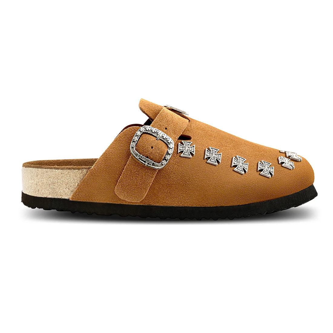 Women's Studded Chopper Clog - Chestnut (SIZE UP RECOMMENDED) — image 2