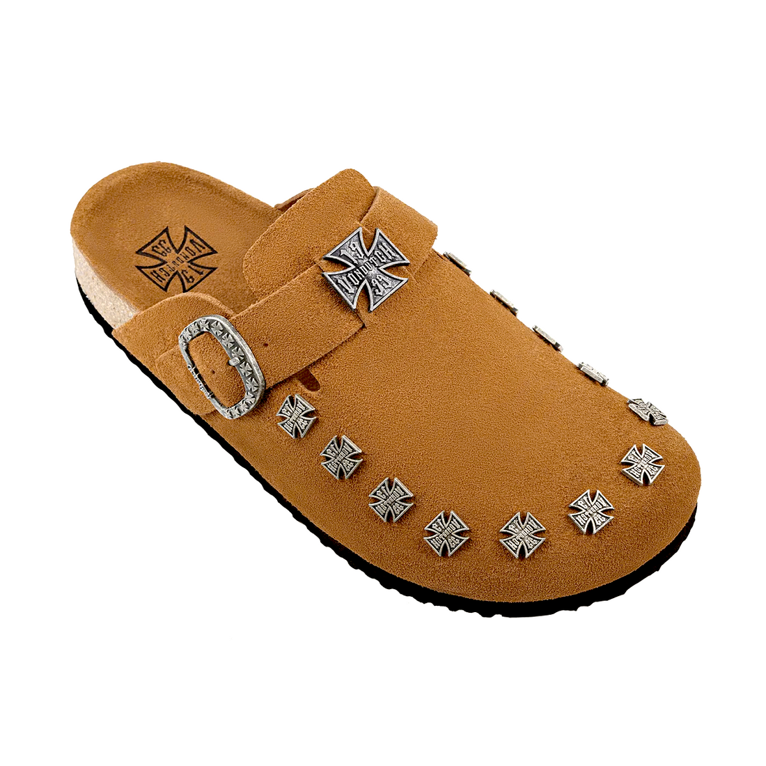 Women's Studded Chopper Clog - Chestnut (SIZE UP RECOMMENDED) — image 4