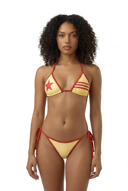 Americana Bikini Bottom - Yellow