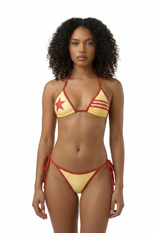 Americana Bikini Bottom - Yellow