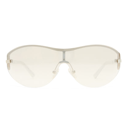 VON DUTCH x AIRE BOMBSHELL SUNGLASSES - SILVER WHITE