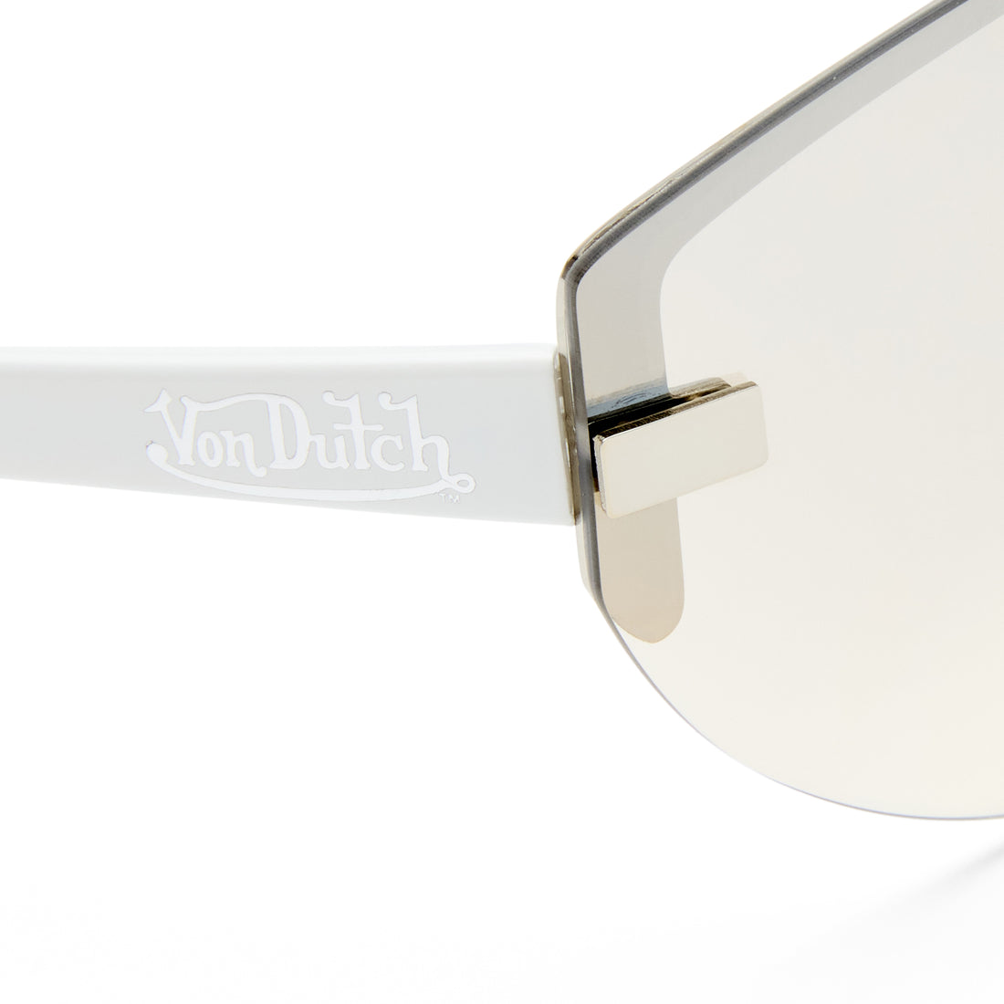 VON DUTCH x AIRE BOMBSHELL SUNGLASSES - SILVER WHITE — image 3