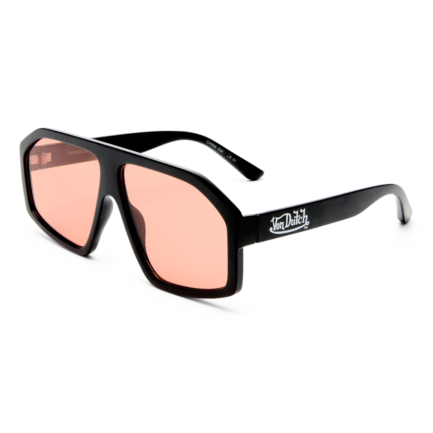 VON DUTCH x AIRE DISGRACED SUNGLASSES - BLACK CINNAMON TINT