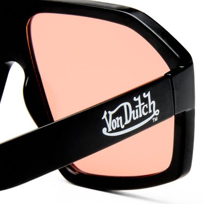 VON DUTCH x AIRE DISGRACED SUNGLASSES - BLACK CINNAMON TINT