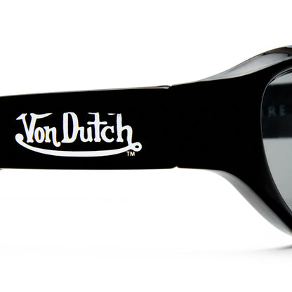 VON DUTCH x AIRE BLACKOUT SUNGLASSES - BLACK