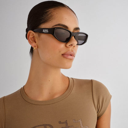 VON DUTCH x AIRE BLACKOUT SUNGLASSES - BLACK