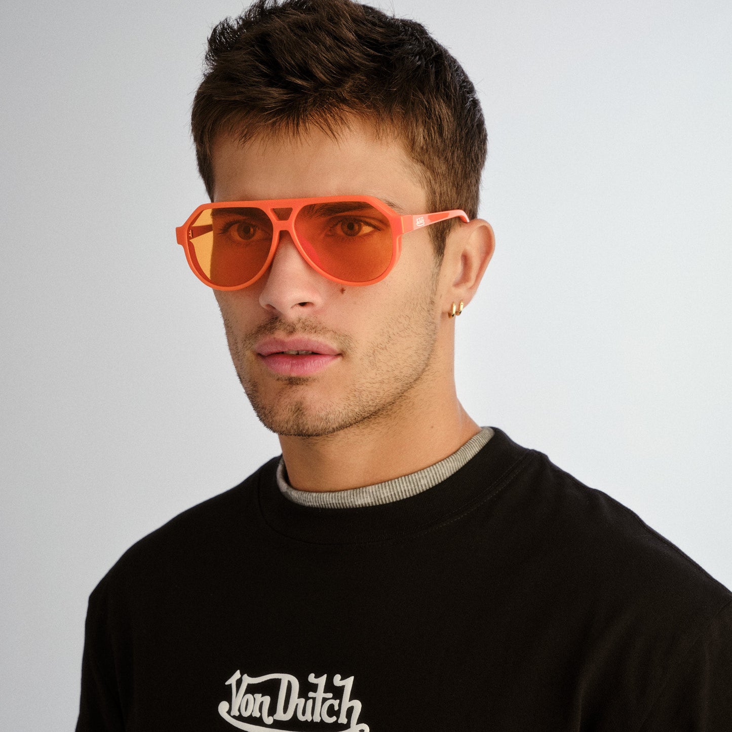 VON DUTCH x AIRE SHAMELESS SUNGLASSES - NEON ORANGE