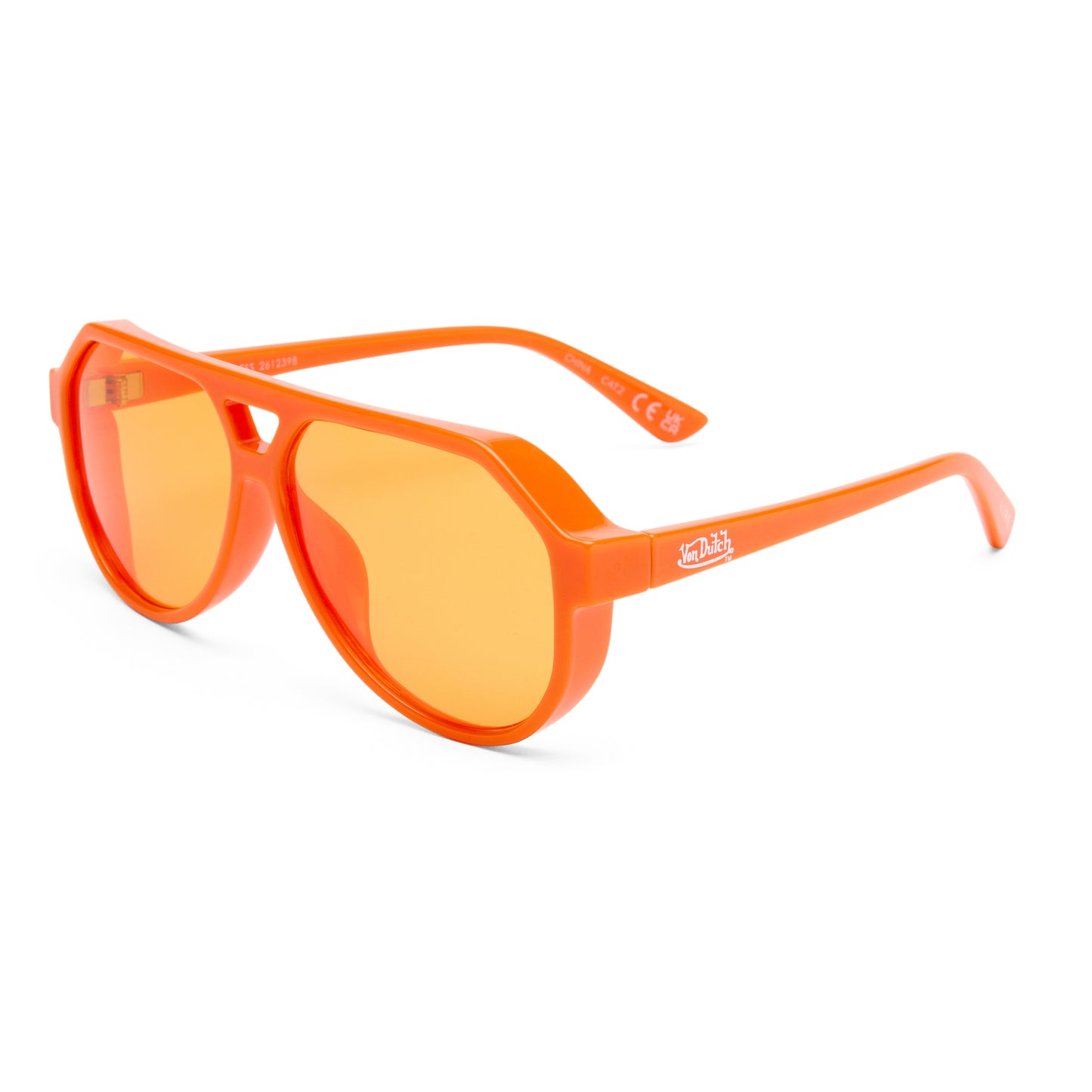 VON DUTCH x AIRE SHAMELESS SUNGLASSES - NEON ORANGE
