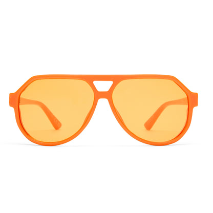VON DUTCH x AIRE SHAMELESS SUNGLASSES - NEON ORANGE