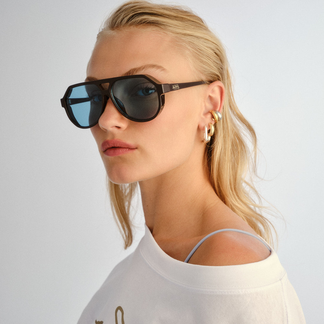 VON DUTCH x AIRE SHAMELESS SUNGLASSES - CHOCOLATE