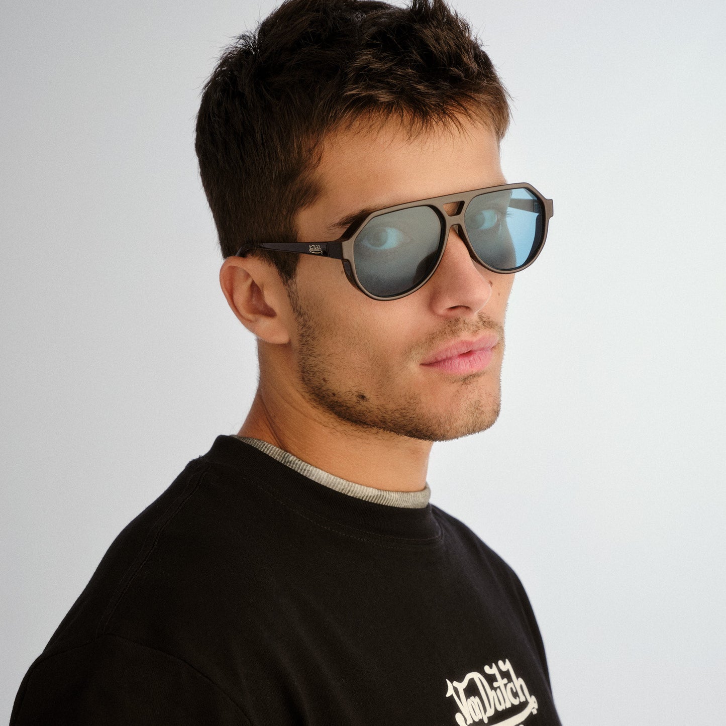 VON DUTCH x AIRE SHAMELESS SUNGLASSES - CHOCOLATE